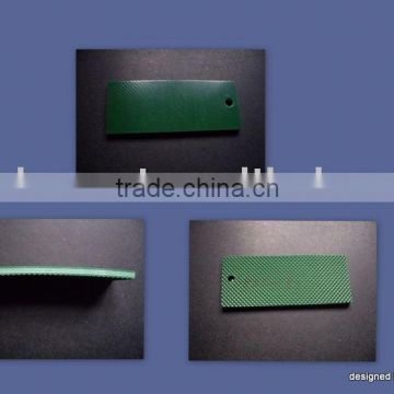 green glossy conveyor belt