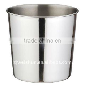 round stainless steel ice bucket