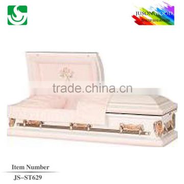 JS-ST629 luxury metal caskets used for funeral supplier