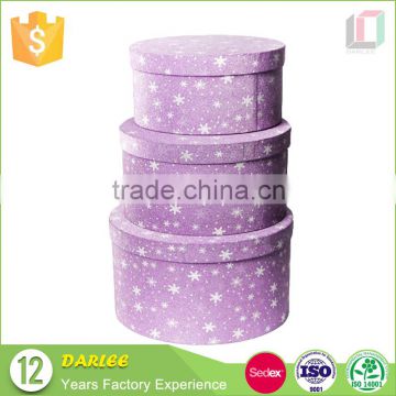 custom round different types gift packaging box