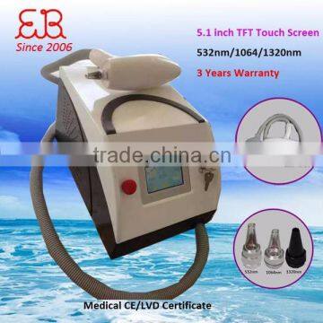 532nm,1064nm nd yag tatoo remove medical beauty laser