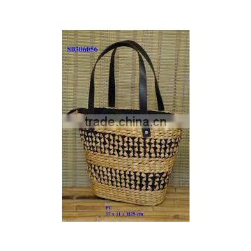 High quality best selling water hyacinth shopping bag WITH HANDLE from vietnam