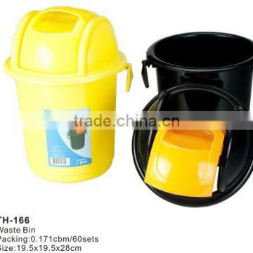 plastic waste containers and waste bins