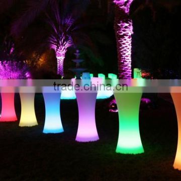 LED Plastic Glowing Table/Rechargeable LED Glowing Table