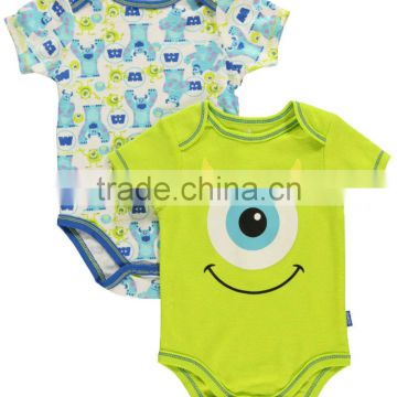 Mighty Monsters Baby Boys Girls Colorful Bodysuits