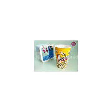 46oz Top120mm Disposable Paper Popcorn Buckets 1275ml Volume BRC FDA