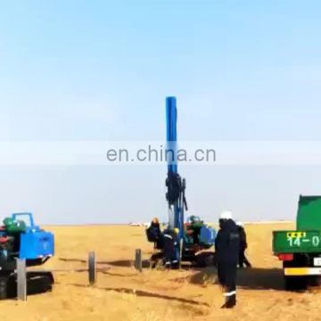 Construction project used big diameter piling auger hydraulic drilling pile driver