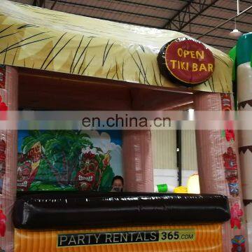 High Quality Backyard Party Hawaii Tiki Bar Style Mobile Kiosk Advertising Snack Food Inflatable Booth