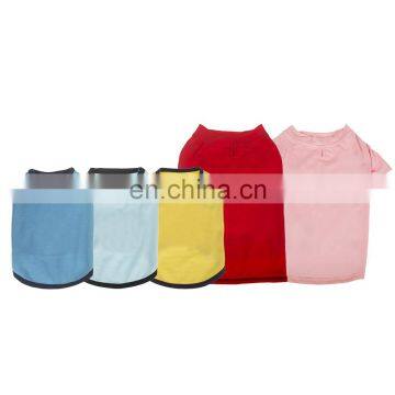 Wholesale Factory Manufacturer Blank Clothes Pet Dog Tshirt T-shirt Dog T Shirts For Dogs