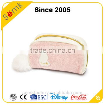 Novelty cute rabbit design PU cosmetic bag personalized eco beauty cosmetic bag