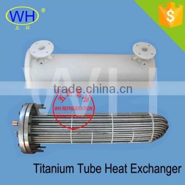 Non- pollute pvc shell titanium evaporator shell and tube heat exchangers