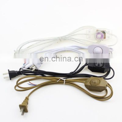 Lighting Fixture US/EU/AU Plug Lighting Cord Set with Dimmer Switch