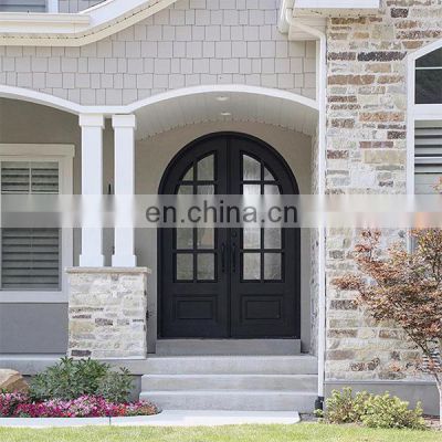 french alder front wood door fiberglass arched entry exterior doors