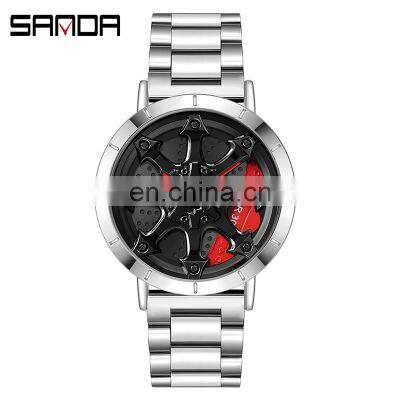 SANDA P1078 New Arrival Waterproof High Quality Men Wristwatches Fashion Sport Men Quartz Watches