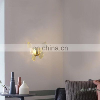 Modern Creative Led Wall Lamp New Fashion Butterfly Mounted Lighting For Living Room Hotel Bedroom Decor LED Wall Light