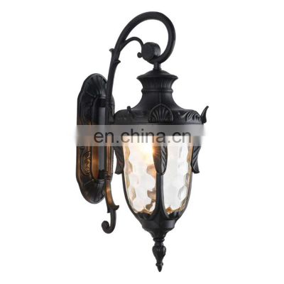 European Antique Copper Industrial 1-Light Metal Cage Clear Glass Shaded Nautical Indoor Outdoor Wall Light