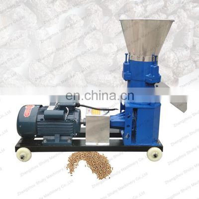 Best-selling small capacity flat die biomass poultry chicken feed pellet machine