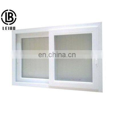 2 Panel  UPVC Casement Window Track System PVC Sliding Windows for House