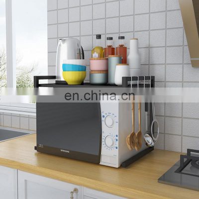 In Stock New Design adjustable microwave oven rack for household kitchen floor multi-layer kitchen storage rack