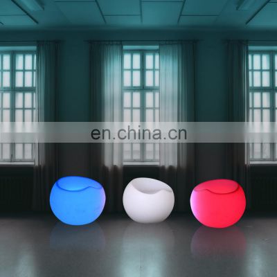 Colorful plastic chair led glow furniture waterproof bar stools garden chairs bar furniture tables and chairs