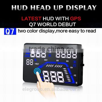 Q7 5.5 inch Big Screen Car HUD Head up Display Muti Function Display GPS HUD for Car