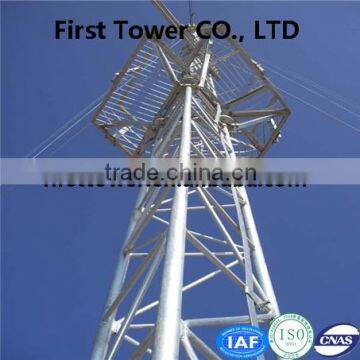 Galvanized 4 legged tubular steel cellular tower