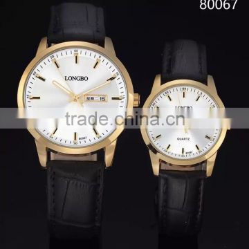 Wholesale Leather Strap Classic Quartz Alloy Watch Top Brand Luxury Couple Watch