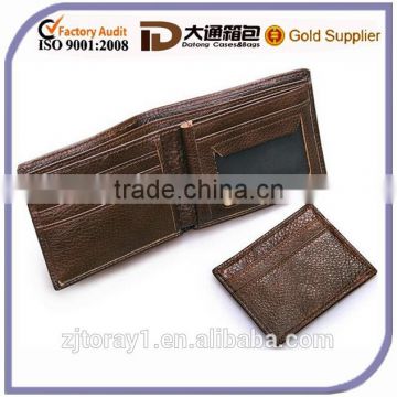 Customized Durable Men Wallet Leather Wallet ( ISO9001:2008)