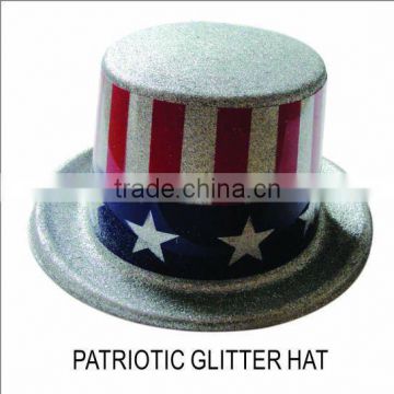 America flag glitter hat