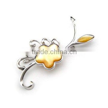 925 Silver Brooch with MOP (DMA-0925)