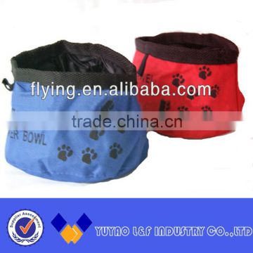 Collapsible dog bowl footprint Travel portable Water Bowl