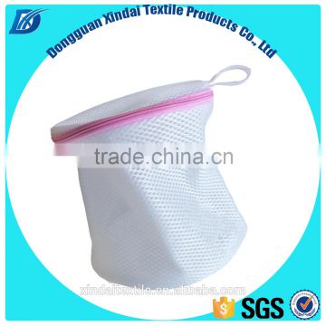 OEM manufacturer 100% polyester sandwich mesh folding bra laundry bag for washing machine