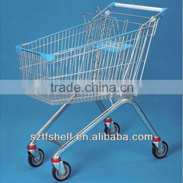 HOT SALE the supermarket racks supermarket European Style Shopping Trolley made in jangsu china TF-1003