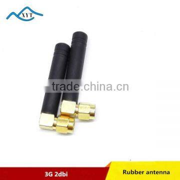 Factory Price Whip dipole 3g wireless antenna with Right Angle SMA connector