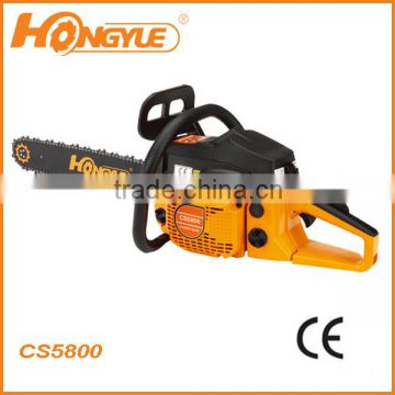 China supply gasoline 5800 petrol chainsaw for different countries