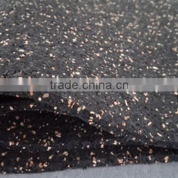 Anti noise and static rubber cork underlayment