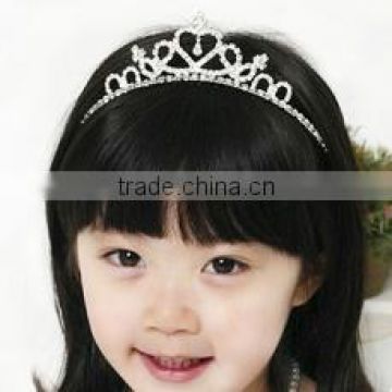 MS81061C Korean style kids girls hair accessories fancy heart shape crown pattern hair clasp