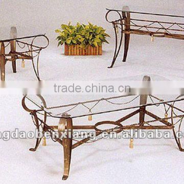 wrought iron furniture tea table/end table best-selling metal furniture
