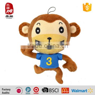 OEM High Quality Cartoon Plush Stuffed Monkey Toy With T-shirt