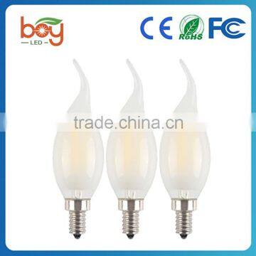 new design High Quality led e14 bulb c35 6w 4w 2w E14 C35 LED Filament Bulb