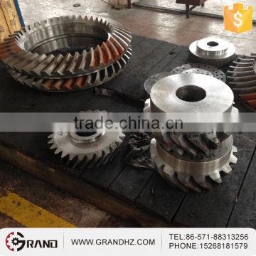 Customized large steel forged Spiral bevel gear