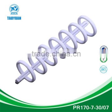 White Plastic file folder clip/round plastic clip/7-ring plastic clip