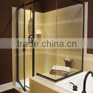 good quality best price tempered shower room glass for building decoration /decorative glass