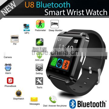 Premium gift fashionable suitable for both men and lady of U8 bluetooth smart watch