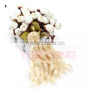 Chinese Synthetic Hair Blonde Kinky Curly Hair Extension