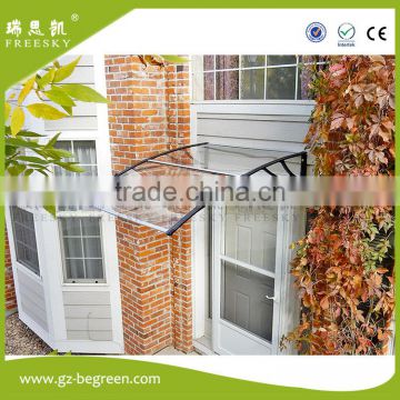 diy	Easy-to-fit plastic frame polycarbonate sheet front door awning outdoot canopy