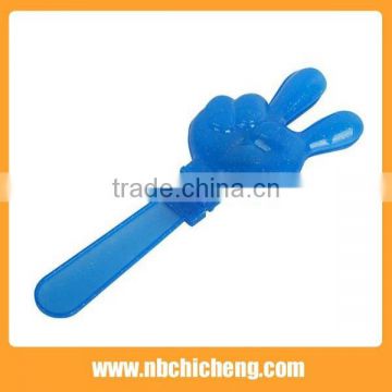 Football Fans Plastic Cheering Products Fans Cheer Printed Plastic Hand Clappers Cheering Hand Clapper