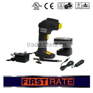 Industrial Portable Rechargable 9.6V 12V 14.4V 18V high pressure mini air compressor