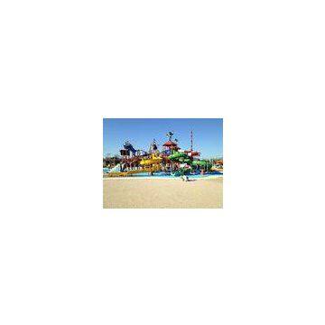 Pirate Style Water Playground Equipment Fiberglass Kid Water Slides