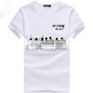 Custom fanccy printed T-shirt/very nice printing machine price t-shirt/full-size printing t-shirt